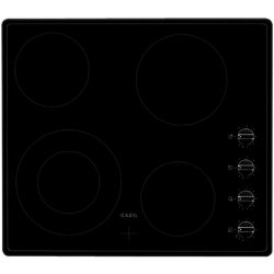 AEG HK614010BB 60cm Ceramic Hob with Rotary Controls in Black